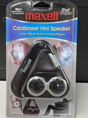 Maxwell Carabineer Mini Speaker New & Sealed (IPod &MP# Compatible)